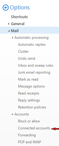 Click Connected Accounts
